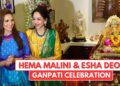 Hema Malini & Esha Deol Celebrates Ganesh Chaturthi At Thier House & Seeks Blessings Of Lord Ganesha
