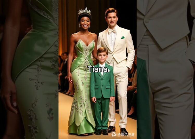 Disney Royals on the Runway #disney #princess #ai #family #realeza