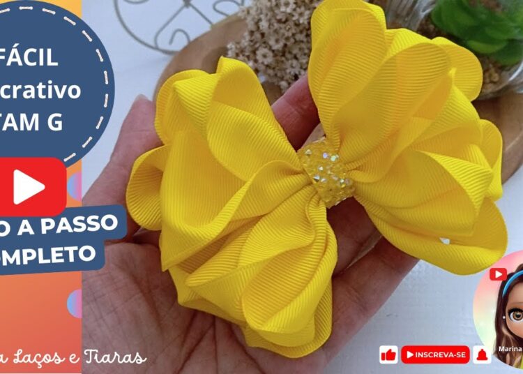 Como Fazer LAÇO Realeza Duplo Fácil TAM G #comofazerlacos #pap #diy #laco #laço #papdelacos #laços