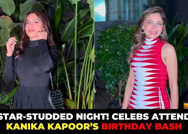 Bollywood Stars Bhumi Pednekar, Jackky Bhagnani & Chunky Panday Grace Kanika Kapoor’s Birthday Bash