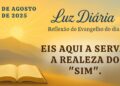 Evangelho do Dia com Reflexão | Eis Aqui a Serva: A Realeza do “Sim”.🙏✨️