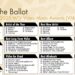 2025 MTV Video Music Awards (VMAs) printable ballot