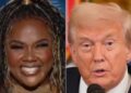 A apresentadora convidada de 'Kimmel', Nicole Byer, desafia Trump com apenas 1 lembrete de bolhas