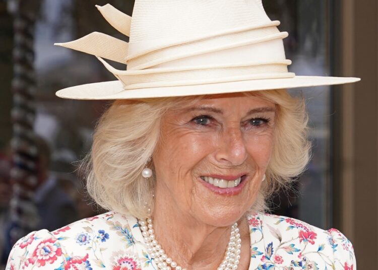 A câmera pega a foto impressionante da rainha Camilla no banco de trás do carro