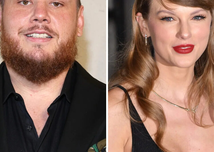 A estrela do campo Luke Combs tira seu tiro com Taylor Swift