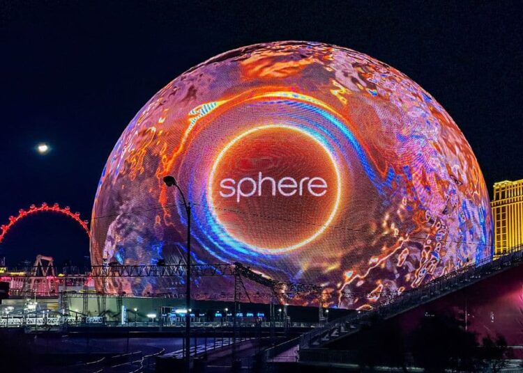 A receita de entretenimento da esfera aumenta no segundo trimestre em meio a fortes shows de Vegas, expansão global