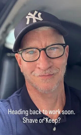 Anderson Cooper mostra uma nova aparência surpreendente e questiona se deve mantê -lo