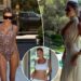 Brooks Nader atordoa em maiô de estampa de leopardo, vestidos transparentes durante a viagem de verão à Riviera Francesa