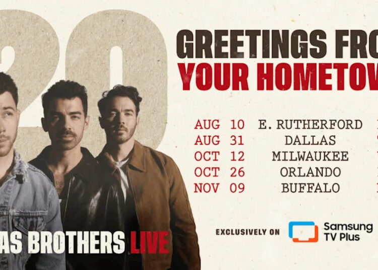 Como assistir as saudações Jonas20 dos Jonas Brothers do seu concerto de sua cidade natal