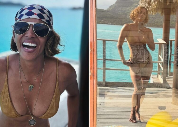 Halle Berry de brincadeira bate de volta na afirmação do ex-marido David Justice de que ela não era 'maternal'-Star Magazine