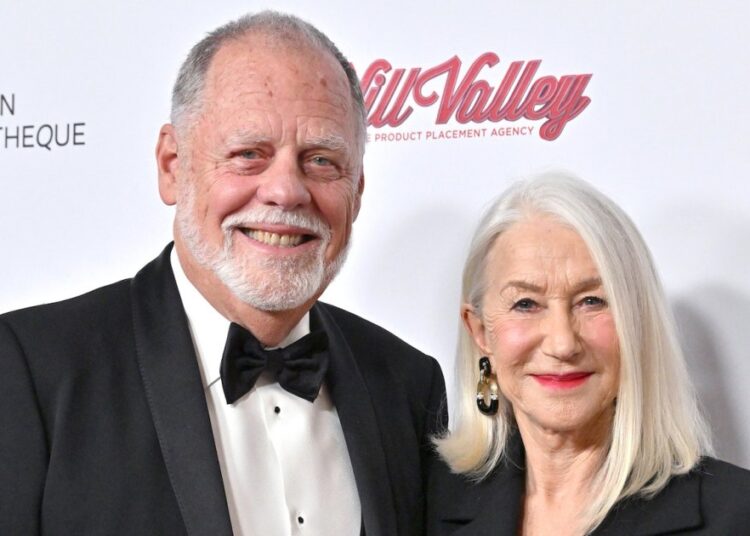 Helen Mirren encontra comentários sobre Taylor Hackford PDA para se ofender