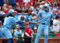 Kansas City Royals aproveitando o fim de semana dos jogadores da MLB