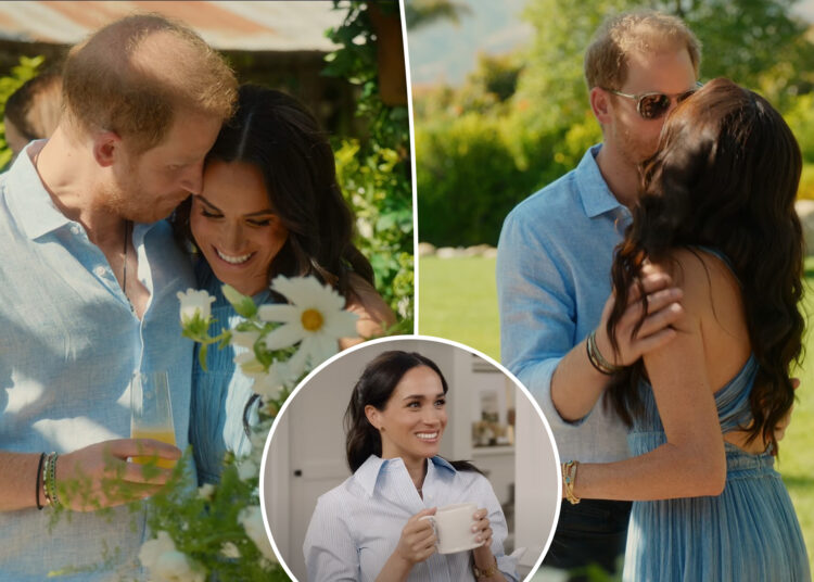 Meghan Markle revela quem disse 'eu te amo' primeiro quando ela conheceu o príncipe Harry como a segunda temporada de 'with Love, Meghan' gotas na Netflix