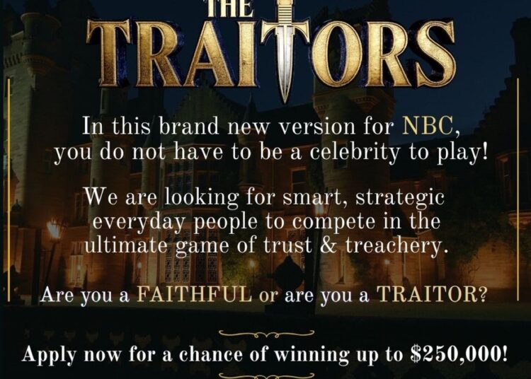 Novo spinoff 'The Traidors' com jogadores não famosos para transmitir na NBC