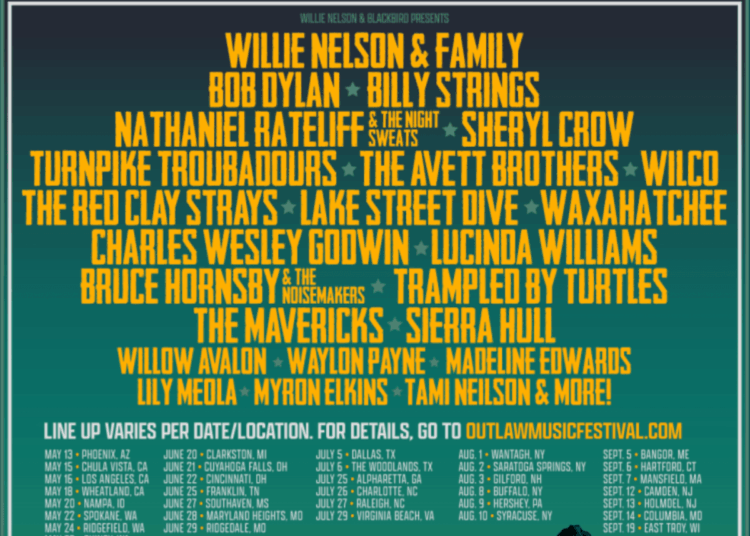 O que Bob Dylan tocou no Festival Music Festival de Outlaw em Syracuse, Nova York