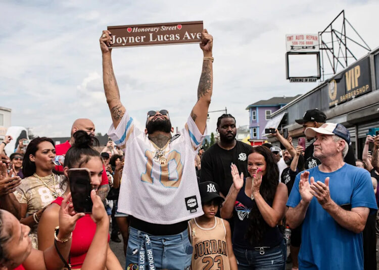 Parte da Dewey St. apelidou Joyner Lucas Avenue no aniversário do rapper de Worcester