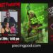 Reunindo o podcast Hosts de podcast ao vivo e evento de exibição de filmes
