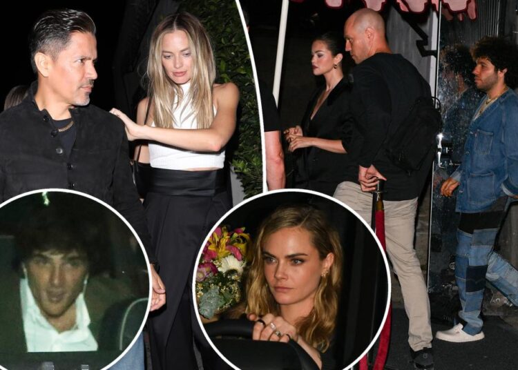 Selena Gomez, Margot Robbie, Jacob Elordi e mais rebanho com a festa de aniversário da Cara Delevingne, repleta de estrelas