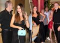 Sofía Vergara sai com amigos para jantar no Hollywood Hotspot em elegante vestido preto