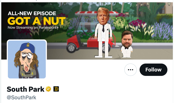 'South Park' não diz uma única palavra em sua resposta hilária a Kristi Noem