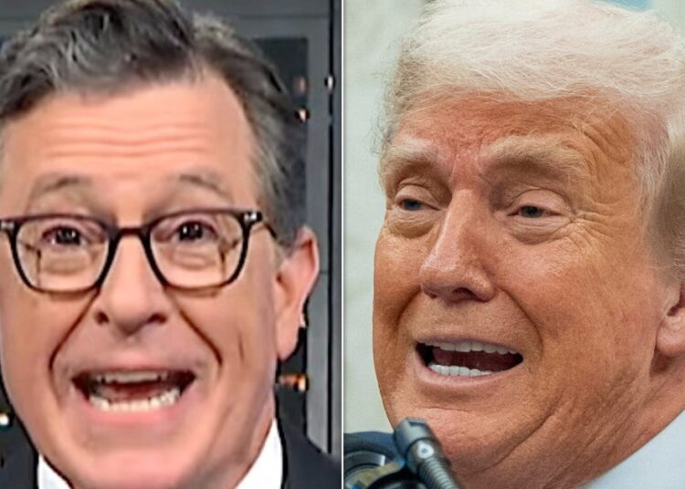 Stephen Colbert chama BS na última defesa de Epstein de Trump