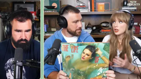 Taylor Swift jorra sobre o namorado 'bom tipo de louco' Travis Kelce