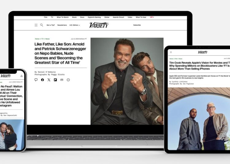 Variety.com foi o principal site de notícias de negócios de entretenimento por 3 anos