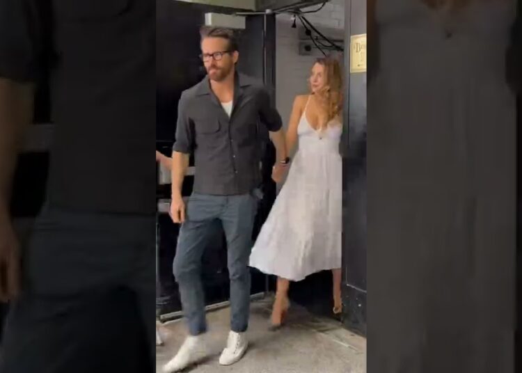 Ryan Reynolds and Blake Lively Spotted Leaving Screening of Taylor Swift Short Film at TFF in NYC