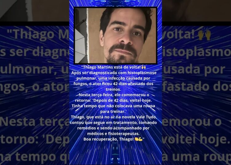 TIAGO MARTINS ESTÁ DE VOLTA APÓS DOENÇA