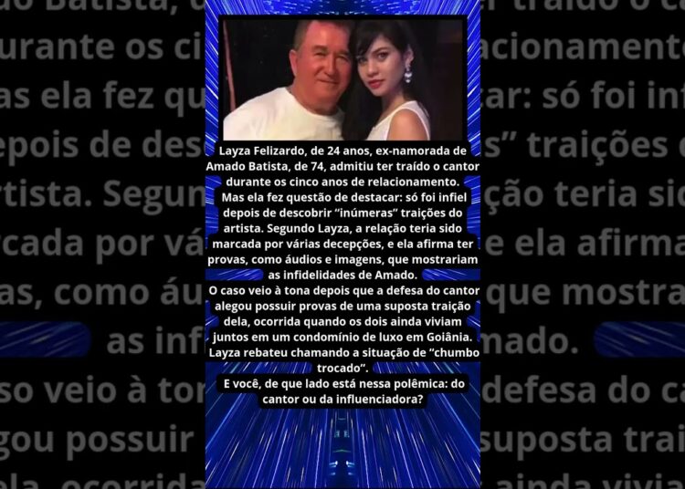 LAYZA ADMITE TER TRAÍDO AMADO BATISTA