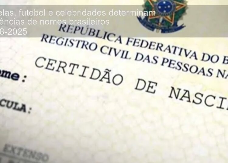 Novelas, futebol e celebridades determinam tendências de nomes brasileiros
