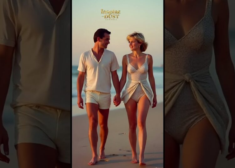 Lady Diana & Dodi Al-Fayed: Romantic Getaway on the Beach  #royal #princessdiana
