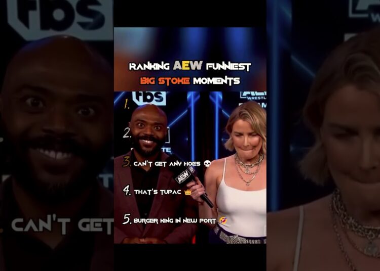 Big Stoke is comedy GOLD 🤣🔥 Dude callin’ people like it was open mic night 💀 #shorts #aew #bigstoke