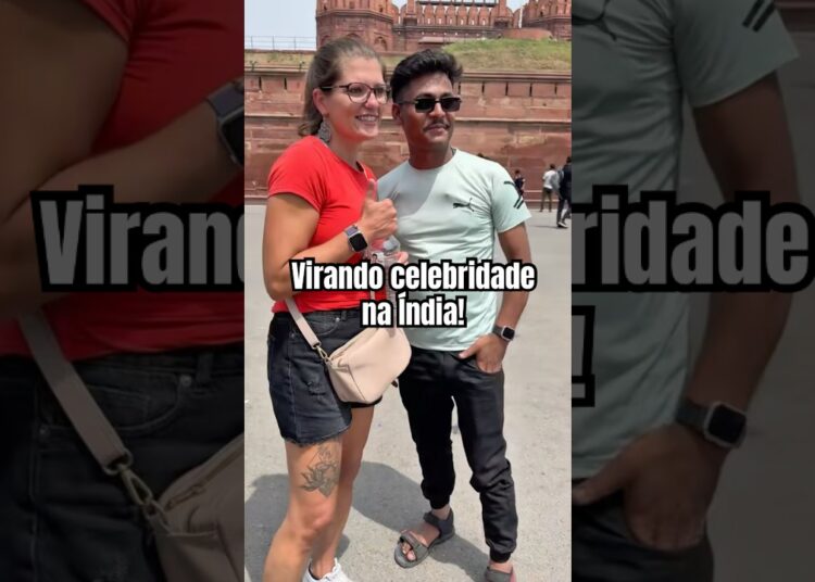 VIRANDO CELEBRIDADE na ÍNDIA 🇮🇳 #shorts #turistanaindia