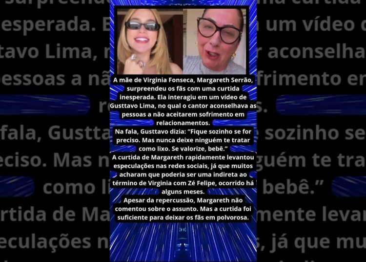 MÃE DE VIRGINIA DA CURTIDA INESPERADA E WEB REAGE