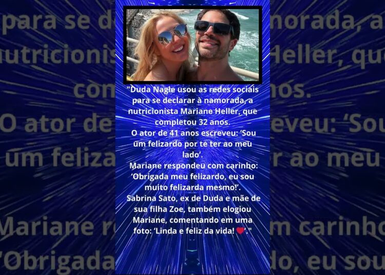DUDA NAGLE SE DECLARA A NAMORADA