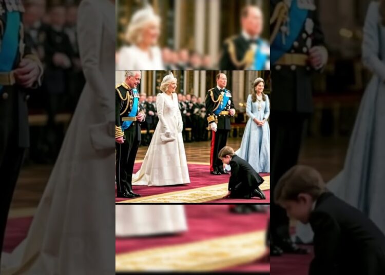 What is Prince Louis doing? King Charles didn’t see this one coming!!! #royal #kingcharles #camilla