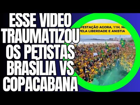 LULA SE ASSUSTA AO VER O VÍDEO DE COPACABANA TOMADA E BRASÍLIA QUASE DESERTA NO DESFILE SEM POVO