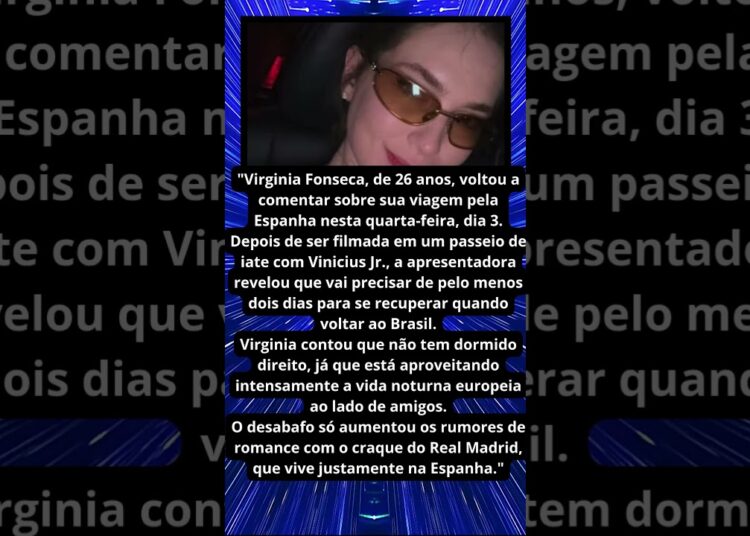VIRGINIA VOLTA A FALAR DE PASSEIO