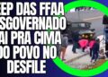 DESCONTROLADO JEEP DO EXÉRCITO ATINGE PESSOAS NO DESFILE – A DIREITA DÁ SHOW DE MULTIDÕES HISTÓRICO