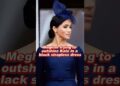 Meghan trying to outshine Kate in a black strapless dress #meghan #harry #kate #royal