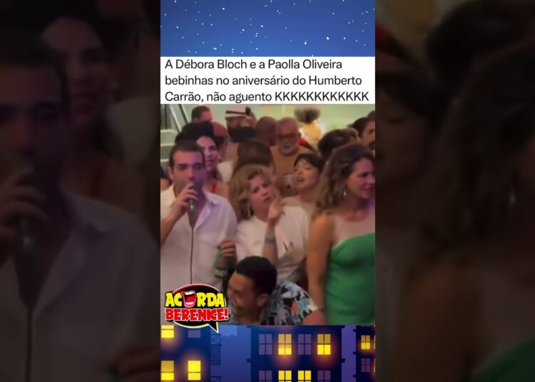 🚨Odete Roitman e Heleninha no samba! Paolla Oliveira e Deborah Bloch causam em festa de ator global!