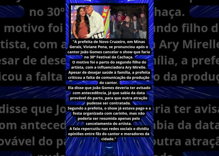 PREFEITA CRITICA JOÃO GOMES