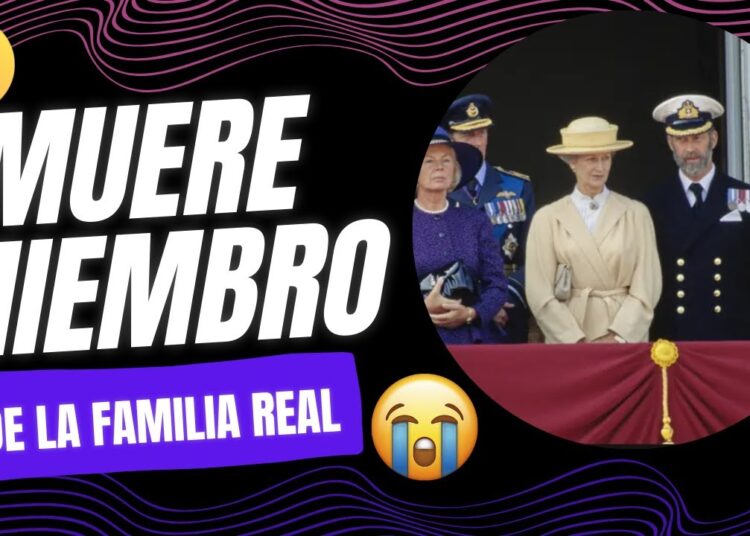 💔😥¡Tragedia en la realeza! Muere un miembro de la familia real