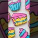 Cake slice cookie decorated like a 2D cartoon with royal icing #cookiedecorating #royalicing