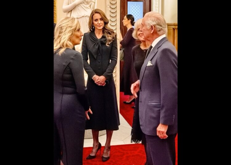 Royals gathered together ￼#katemiddletion #britishroyalfamily