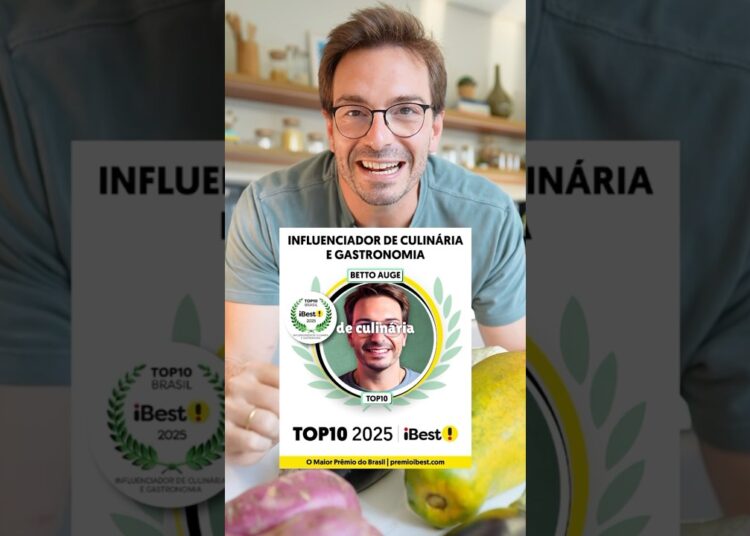 TOP 10 INFLUENCIADORES DE CULINÁRIA E GASTRONOMIA DO BRASIL (Prêmio iBest 2025)