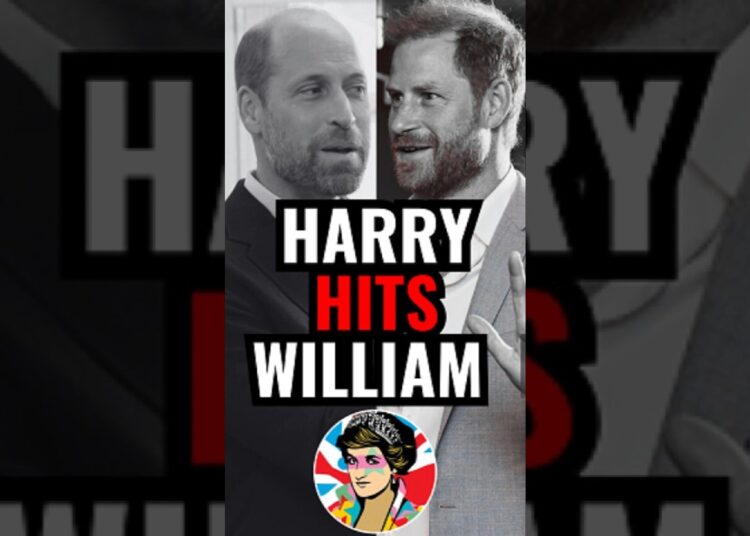 Prince Harry annoys British royal fans by taking a jab at Prince William #shorts