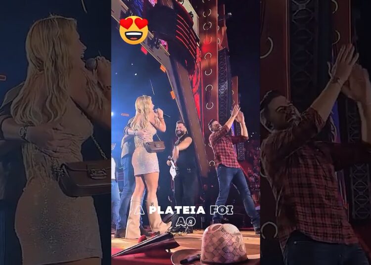 ESPOSA DE CRISTIANO SURPREENDE O CANTOR NO SHOW! #fofoca #celebridades #famosos