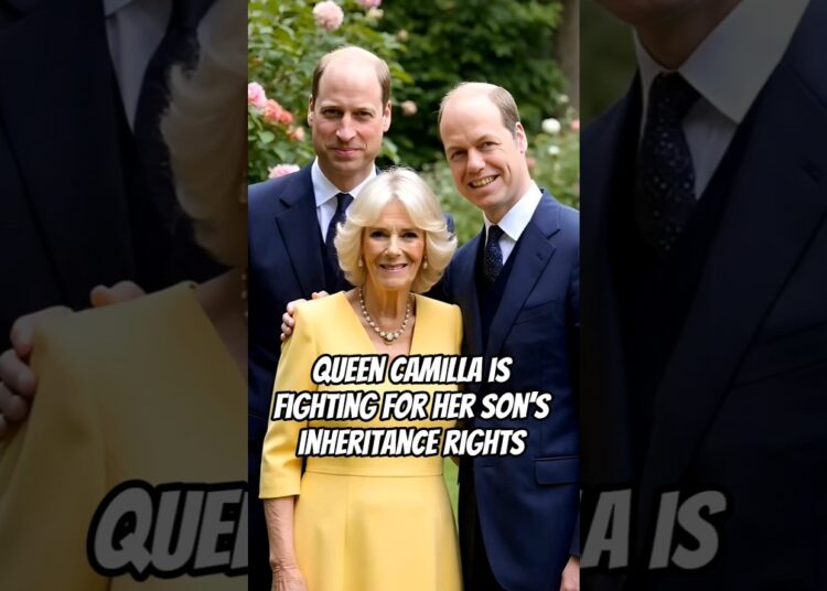 Queen Camilla is fighting for her son’s inheritance rights 🧐 #royal #camilla #princewilliam #diana